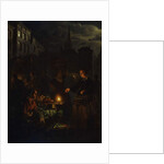 A Market Scene at Night, by Petrus van Schendel