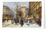 Figures on Le Boulevard St. Denis at Twilight by Eugene Galien-Laloue