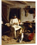 Family Chores, 1859 by Friedrich Edouard Meyerheim