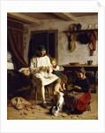 Family Chores, 1859 by Friedrich Edouard Meyerheim
