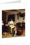 Family Chores, 1859 by Friedrich Edouard Meyerheim