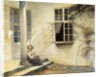 A Girl Sitting on a Porch, Liselund, 1916 by Peter Vilhelm Ilsted