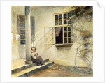 A Girl Sitting on a Porch, Liselund, 1916 by Peter Vilhelm Ilsted