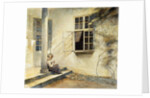 A Girl Sitting on a Porch, Liselund, 1916 by Peter Vilhelm Ilsted