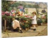 The Flower Market by the Seine by Victor Gabriel Gilbert