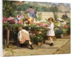 The Flower Market by the Seine by Victor Gabriel Gilbert
