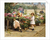 The Flower Market by the Seine by Victor Gabriel Gilbert