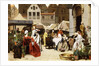The Flower Market, 1870 by Auguste Serrure