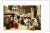The Flower Market, 1870 by Auguste Serrure