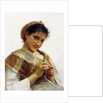 A Breton Girl, 1889 by William-Adolphe Bouguereau