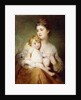 Portrait of the Duchess of St. Albans, with her Son, 1875 by George Elgar Hicks