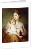 Portrait of the Duchess of St. Albans, with her Son, 1875 by George Elgar Hicks