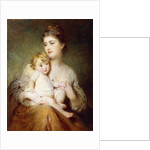 Portrait of the Duchess of St. Albans, with her Son, 1875 by George Elgar Hicks