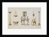 Differents Vases, Furniture, Altars and Tripods Discovered at Herculaneum by Pierre-Adrien Paris