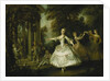 Mademoiselle Salle as Venus with the Three Graces by Nicolas Lancret