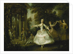 Mademoiselle Salle as Venus with the Three Graces by Nicolas Lancret