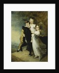 Three Children with a Dog in a Landscape by William Beechey