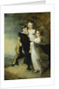 Three Children with a Dog in a Landscape by William Beechey