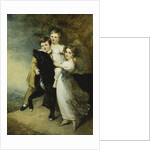 Three Children with a Dog in a Landscape by William Beechey