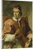 Portrait of Pope Clement XI, Seated Half Length, Wearing Papal Robes, Holding a Letter by Pier Leone Ghezzi