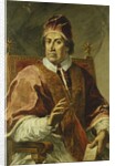 Portrait of Pope Clement XI, Seated Half Length, Wearing Papal Robes, Holding a Letter by Pier Leone Ghezzi