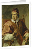 Portrait of Pope Clement XI, Seated Half Length, Wearing Papal Robes, Holding a Letter by Pier Leone Ghezzi