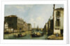The Grand Canal, Venice, Looking East from the Campo S. Vio by Canaletto