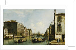 The Grand Canal, Venice, Looking East from the Campo S. Vio by Canaletto