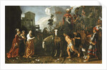 Jephthah Welcomed Home from the Battlefield by His Daughter by Pieter Lastman