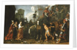 Jephthah Welcomed Home from the Battlefield by His Daughter by Pieter Lastman