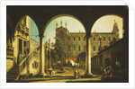 A Capriccio of the Scuola di San Marco, Venice by Canaletto