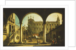 A Capriccio of the Scuola di San Marco, Venice by Canaletto
