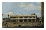 The Library and the Piazzetta, Venice by Canaletto