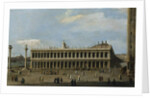 The Library and the Piazzetta, Venice by Canaletto