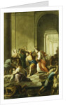 Christ Driving the Money-Changers from the Temple by Eustache (school of) Le Sueur