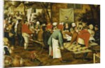 A Peasant Wedding Feast, 1630 by Pieter the Younger Brueghel