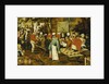 A Peasant Wedding Feast, 1630 by Pieter the Younger Brueghel