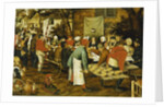 A Peasant Wedding Feast, 1630 by Pieter the Younger Brueghel