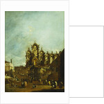 The Loggia Erected in Campo San Zanipolo, Venice, in Front of the Scuola di San Marco for the Benediction of Pope Pius VI in 1782, by Francesco Guardi