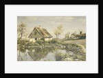 A Cottage by a Pond, 1925 by Peder Monsted