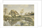 A Cottage by a Pond, 1925 by Peder Monsted