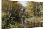 A Wooded River Landscape, 1909 by Peder Monsted