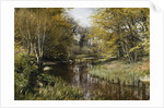 A Wooded River Landscape, 1909 by Peder Monsted