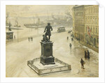 The Statue of Tordenskiold Facing Piperviken, Oslo Harbour, 1906 by Paul Fischer