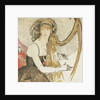 A Lady Playing a Harp, 1921 by Gerda Marie Frederike Wegener