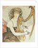 A Lady Playing a Harp, 1921 by Gerda Marie Frederike Wegener