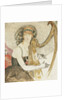 A Lady Playing a Harp, 1921 by Gerda Marie Frederike Wegener