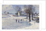 Sledging on a Frozen Pond by Peder Monsted