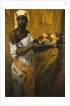 A Negress Holding a Salver of Fruit, 1877 by Georg Vilhelm Pauli
