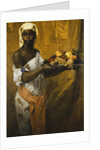 A Negress Holding a Salver of Fruit, 1877 by Georg Vilhelm Pauli
